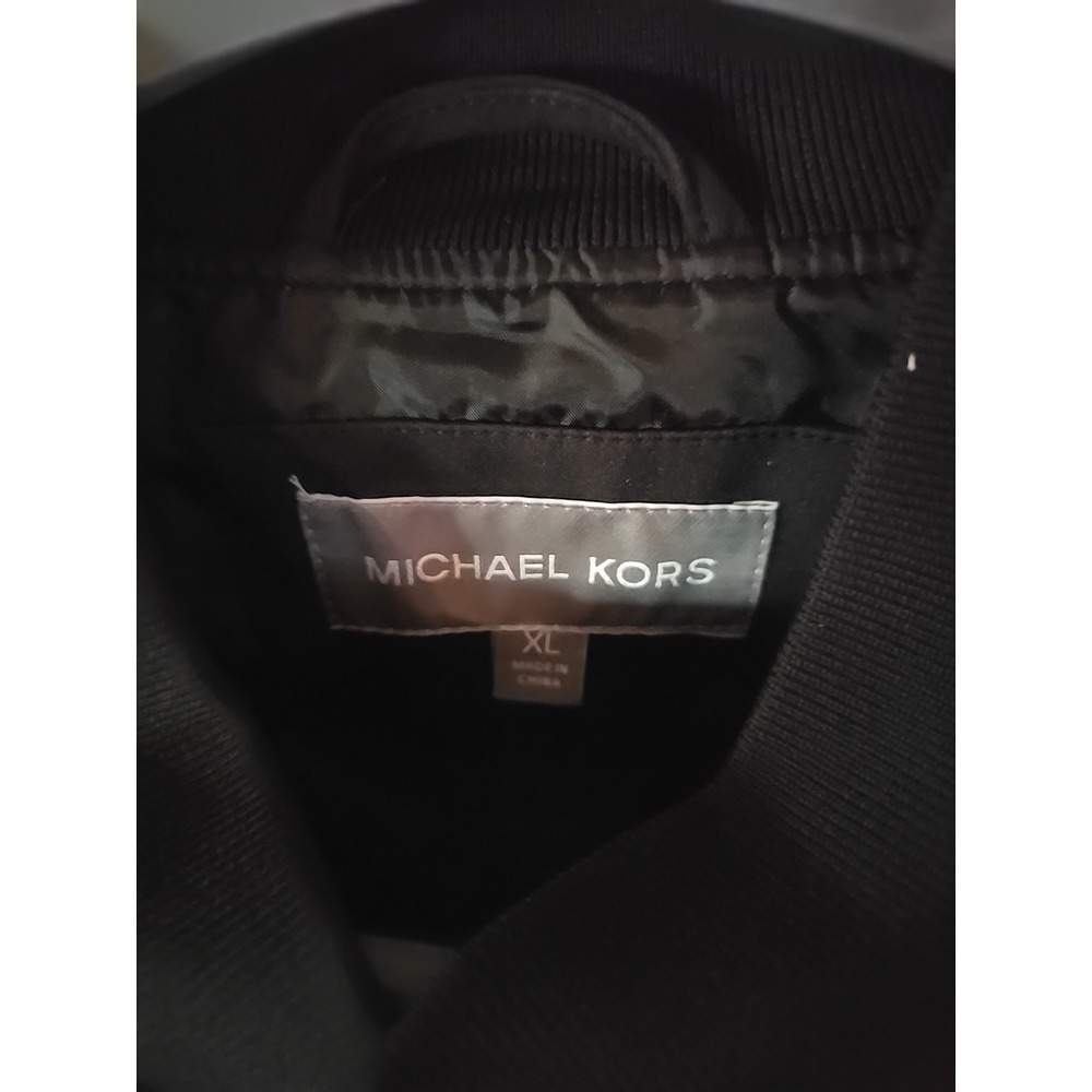 Michael Kors Softshell Bomber Jacket Black Size XL - Picture 2 of 16